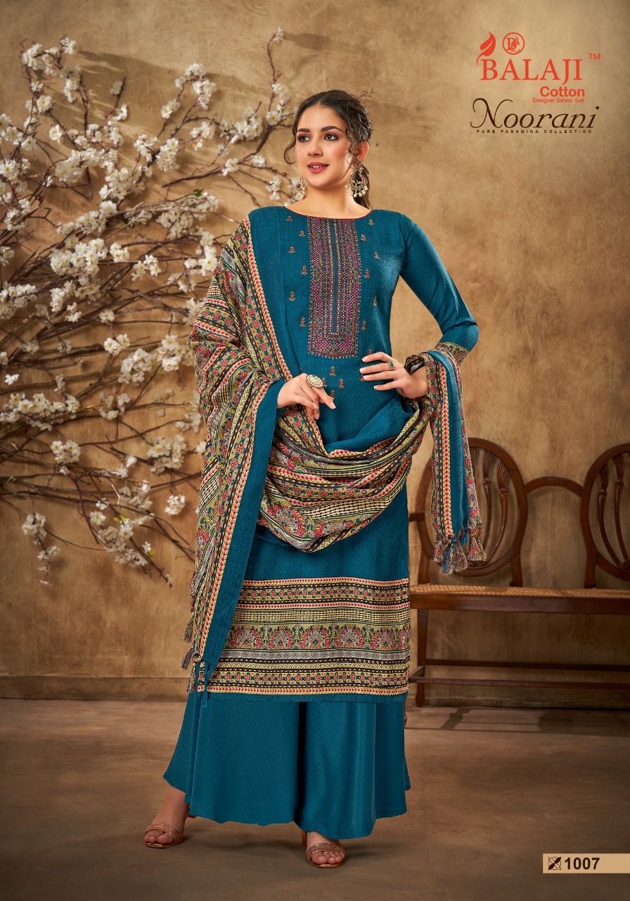 Balaji Noorani Winter Wear Pashmina Wholesale Dress Collection